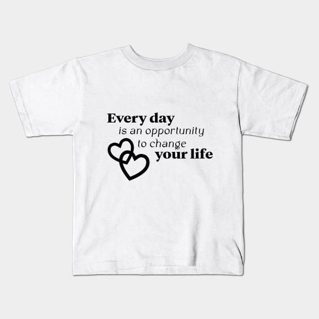 every day Kids T-Shirt by Lins-penseeltje